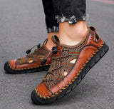 Sandales Homme En Cuir Avec Design Respirant