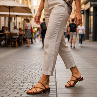 Sandales Plates Avec Brides Entrelacées Minimalistes
