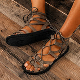 Sandales Romaines en Cuir Pour Homme