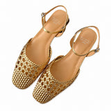 Sandales Tressées Bohème Chic à Bout Fermé