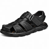 Sandales Casual Homme Avec Maintien Stable Et Souplesse, avec brides réglables à scratch, bout semi-fermé, semelle antidérapante et design confortable pour un usage quotidien