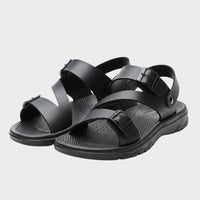 Sandales En Cuir Confortables Avec Semelle Souple Antidérapante