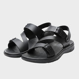 Sandales En Cuir Confortables Avec Semelle Souple Antidérapante