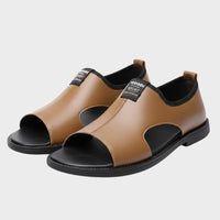Sandales En Cuir Homme Style Casual Urbain
