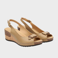 Sandales Femme Compensées Avec Bride Arrière Et Confort