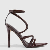 Sandales Élégantes à Talons Hauts, Sandales élégantes à talons hauts avec sangle ajustable et bout ouvert, idéales pour les occasions estivales.