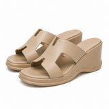 Sandales à Talon Compensé Confort Chic