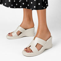 Sandales à Talon Compensé Confort Chic