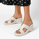 Sandales à Talon Compensé Confort Chic