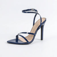 Sandales à Talons Hauts en Cuir Verni
