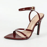 Sandales à Talons Hauts en Cuir Verni