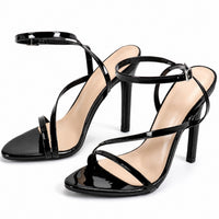 Sandales à Talons Hauts en Cuir Verni