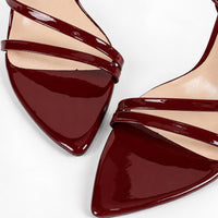 Sandales à Talons Hauts en Cuir Verni