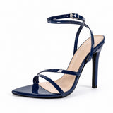 Sandales à Talons Hauts en Cuir Verni