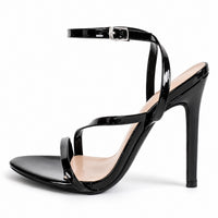 Sandales à Talons Hauts en Cuir Verni