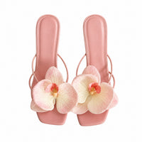 Sandales à Talons avec Fleur