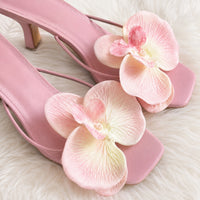 Sandales à Talons avec Fleur