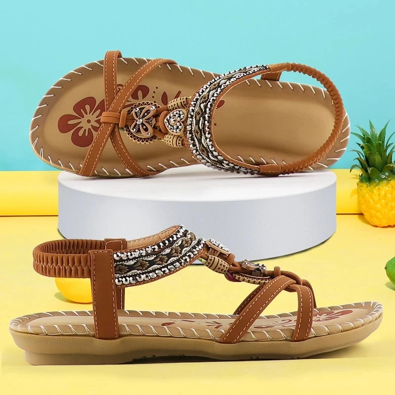 Kaki HOMME Sandales Plates à Bande Unique Pour Homme 3207288 - 5